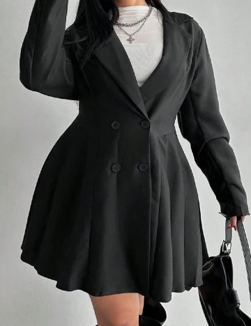 Rochie scurta SHEIN CURVE, negru