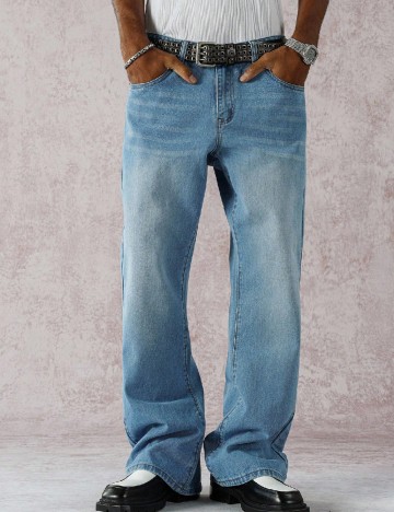 
						Blugi SHEIN, albastru