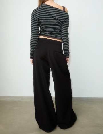 Pantaloni Stradivarius Teen, negru