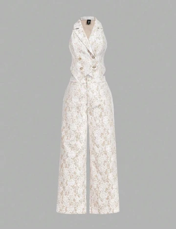 Compleu SHEIN CURVE, alb/crem