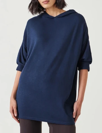 Hanorac Oversize Hush, bleumarin