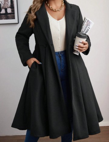 
						Palton SHEIN CURVE, negru