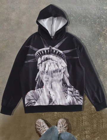 
						Hanorac SHEIN, negru