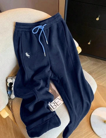 Pantaloni SHEIN CURVE, bleumarin