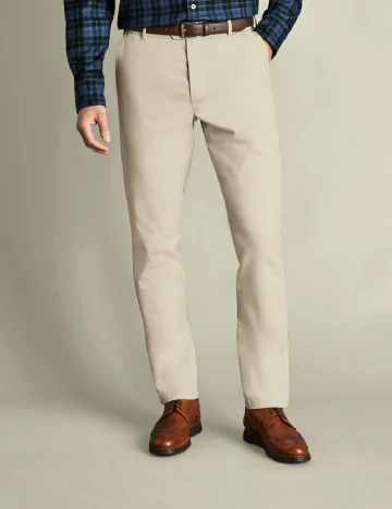 Pantaloni Charles Tyrwhitt, bej