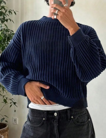 
						Pulover SHEIN, bleumarin