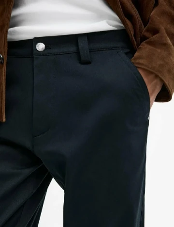 Pantaloni Massimo Dutti, bleumarin inchis