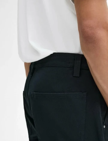 Pantaloni Massimo Dutti, bleumarin inchis