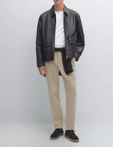 Pantaloni Massimo Dutti, bej