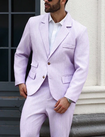 Costum SHEIN Plus Size Men, lila