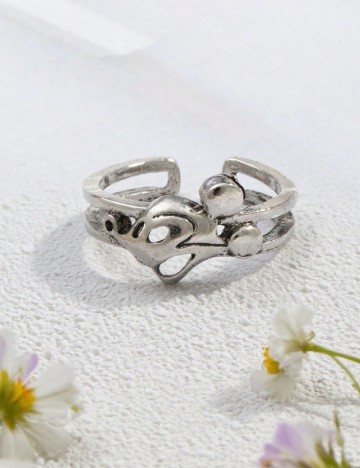 
						Inel SHEIN, argintiu