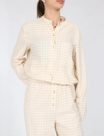 Pantaloni de pijama Massimo Dutti, crem