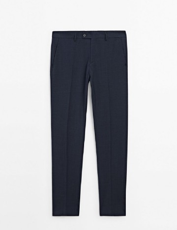 Pantaloni Massimo Dutti, bleumarin