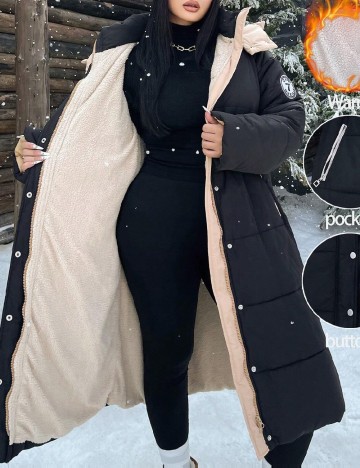 
						Geaca SHEIN CURVE, negru