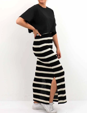 Fusta Object, crem/negru