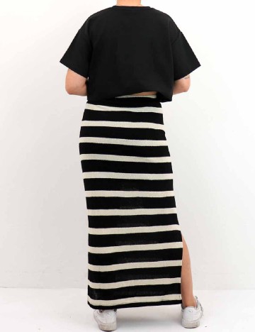 Fusta Object, crem/negru