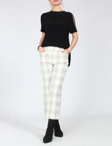 Pantaloni Zara, ecru
