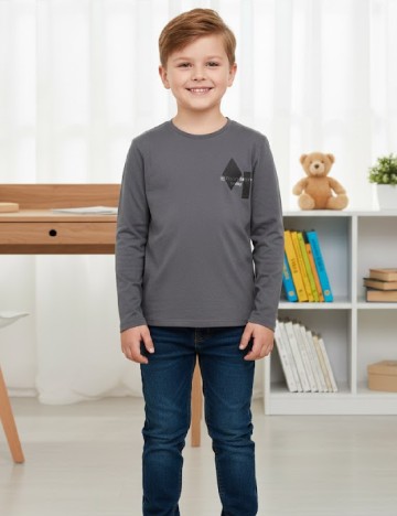 
						Bluza Zara, gri inchis