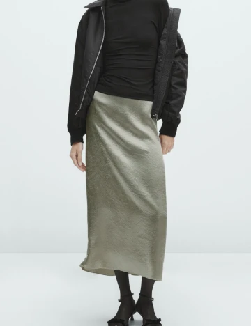 Fusta Massimo Dutti, verde