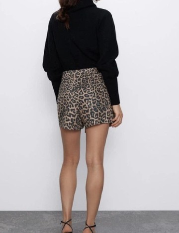 Fusta pantalon Zara, animal print