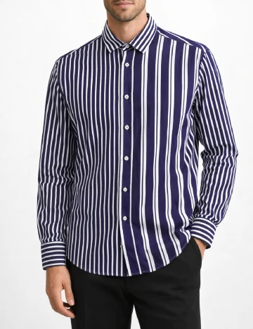 Camasa Zara, bleumarin