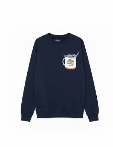 Bluza Pull&Bear, bleumarin