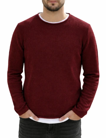 Bluza Pull&Bear, visiniu