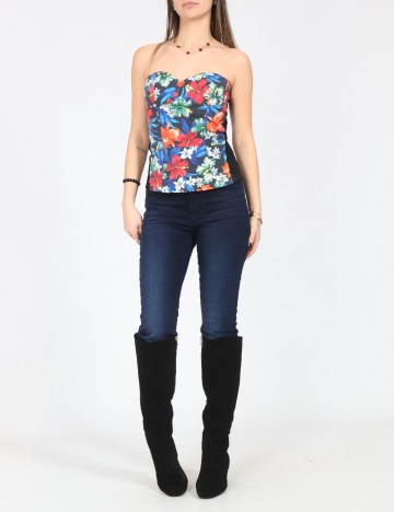 Top Pull&Bear, floral print