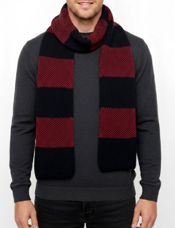 
						Fular Zara, rosu/negru