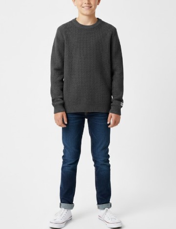 
						Pulover Zara, gri inchis