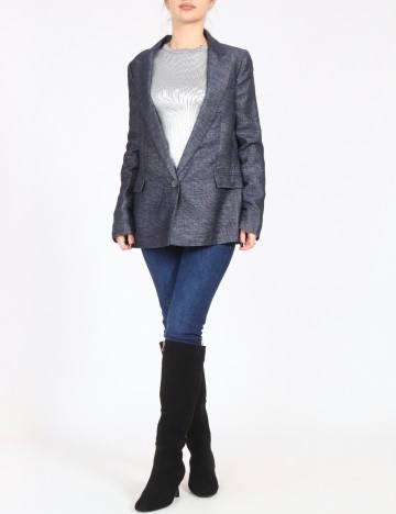 Sacou Zara, bleumarin