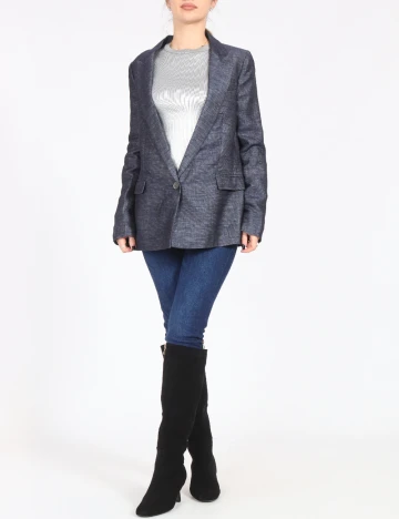 Sacou Zara, bleumarin