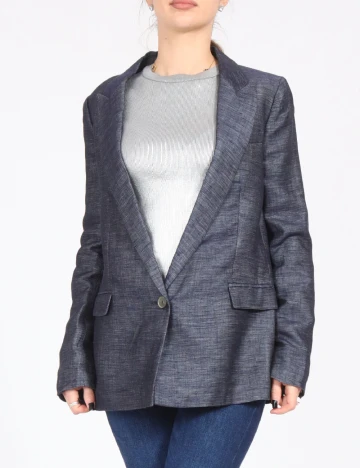 Sacou Zara, bleumarin