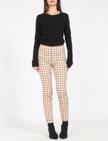 Pantaloni Zara, maro