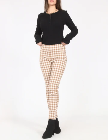 Pantaloni Zara, maro