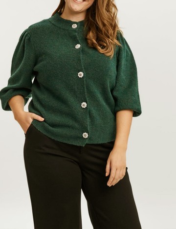 Cardigan Vero Moda Curve, verde