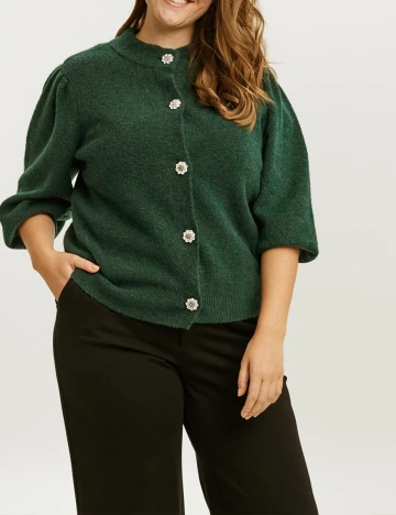 Cardigan Vero Moda Curve, verde Verde