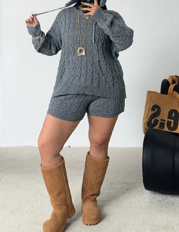 Compleu SHEIN CURVE, gri