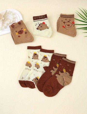 Set sosete 5 perechi Shein Kids, mix culori