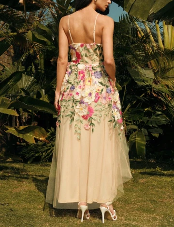 Rochie lunga SHEIN, crem