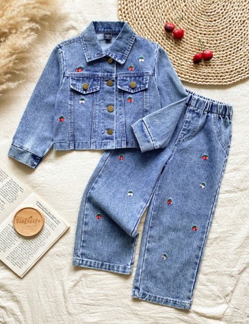 Compleu Shein Kids, albastru