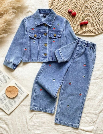 Compleu Shein Kids, albastru