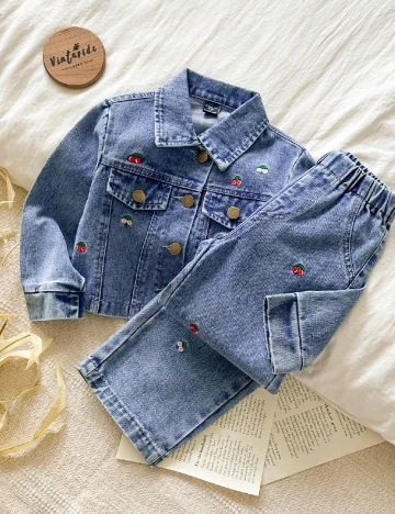 Compleu Shein Kids, albastru