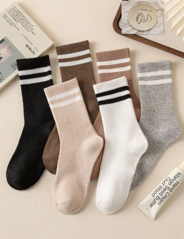 Set sosete 6 perechi SHEIN, mix culori