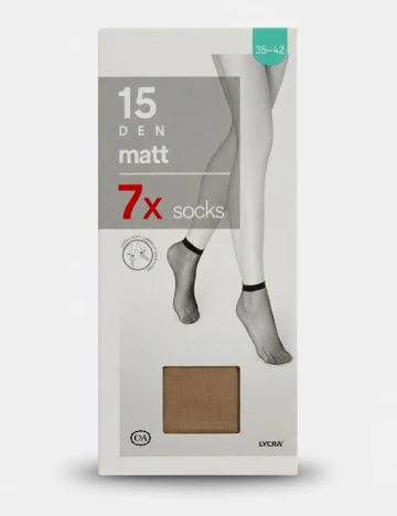 Set sosete 7 perechi C&A, crem