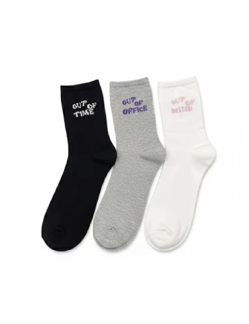 Set sosete 3 perechi C&A, mix culori