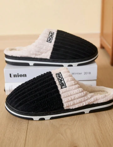 Papuci de Casa SHEIN, negru