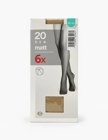 Set ciorapi 6 perechi C&A, crem