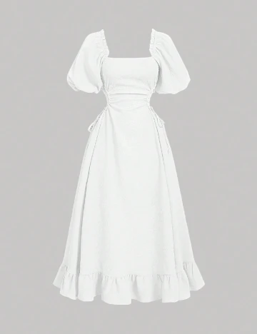 Rochie medie SHEIN, alb