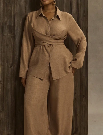 Compleu SHEIN CURVE, maro